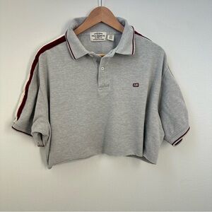 Polo by Ralph Lauren Gray and Red Crop Top